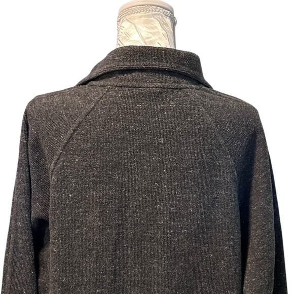 Nike Gray Knit Jacket Womens Sz Medium Quarter Zip Cotton Blend Sport Fitness - Picture 14 of 16